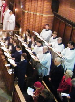 the choir decani side